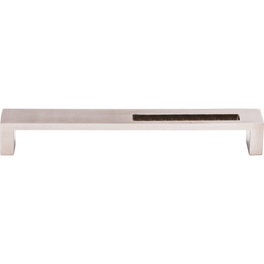 Modern Metro Slot Pull by Top Knobs - Brushed Stainless Steel - New York Hardware