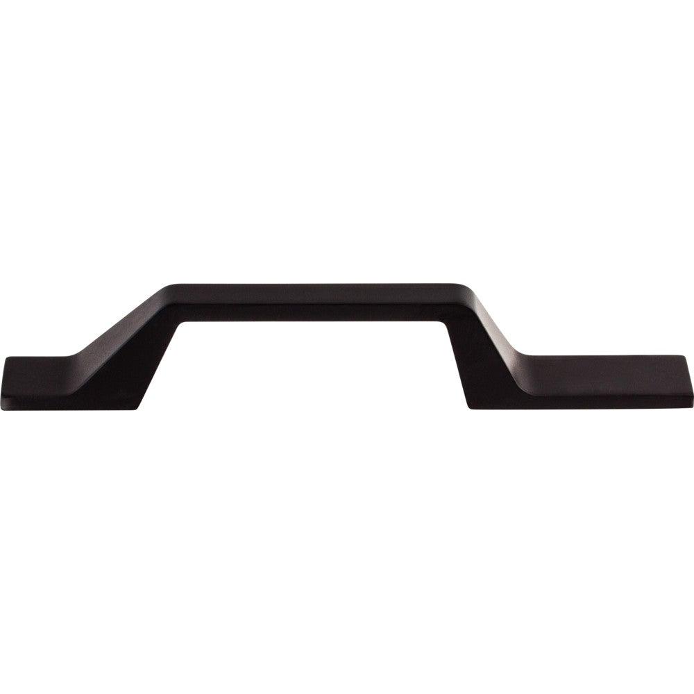 Modern Metro Asymmetrical Pull by Top Knobs - Flat Black - New York Hardware
