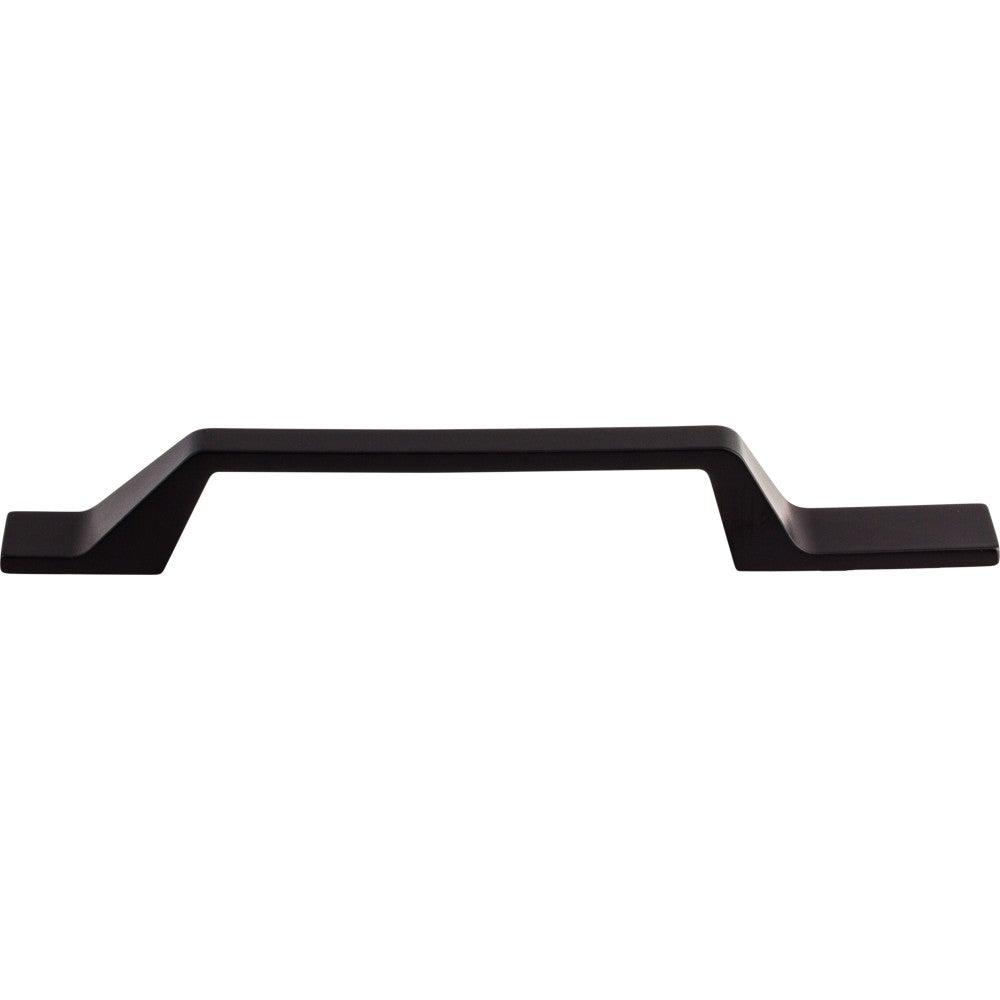 Modern Metro Asymmetrical Pull by Top Knobs - Flat Black - New York Hardware