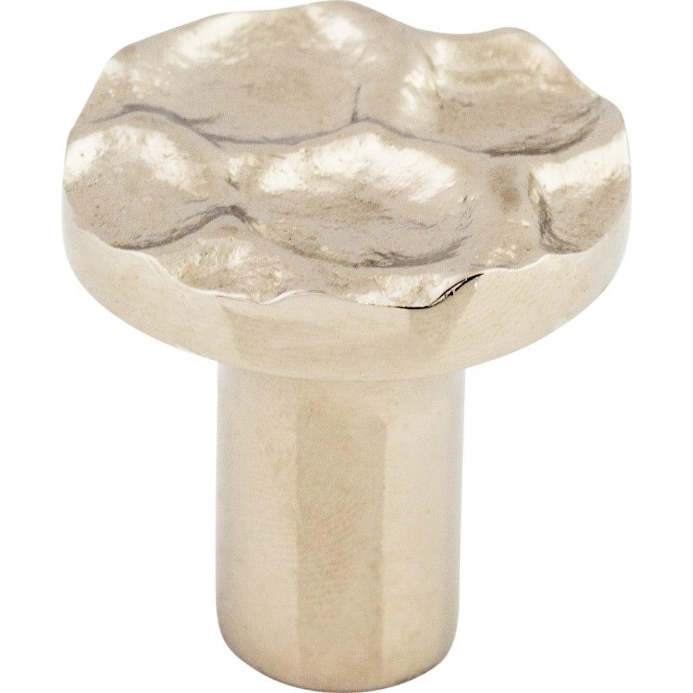 Cobblestone Round Knob by Top Knobs - Polished Nickel - New York Hardware