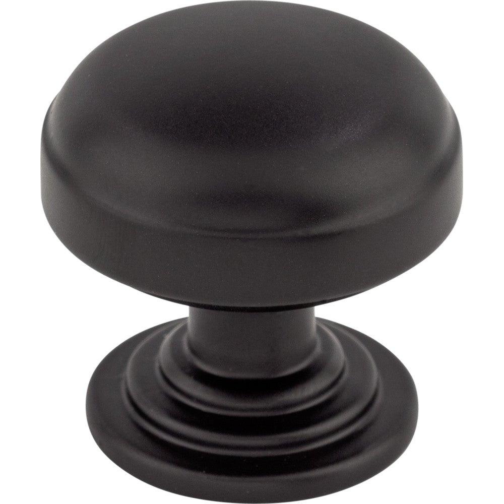 Ellis Knob by Top Knobs - Flat Black - New York Hardware