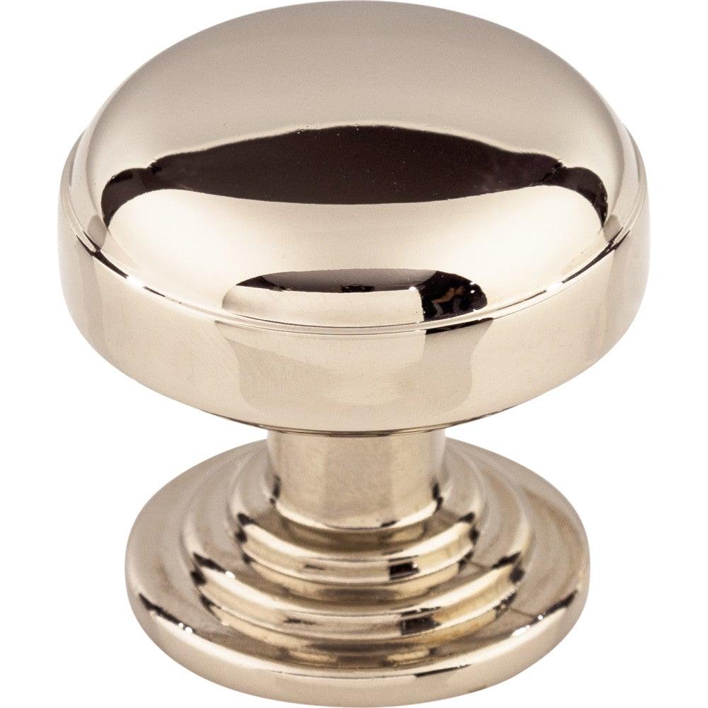 Ellis Knob by Top Knobs - Polished Nickel - New York Hardware