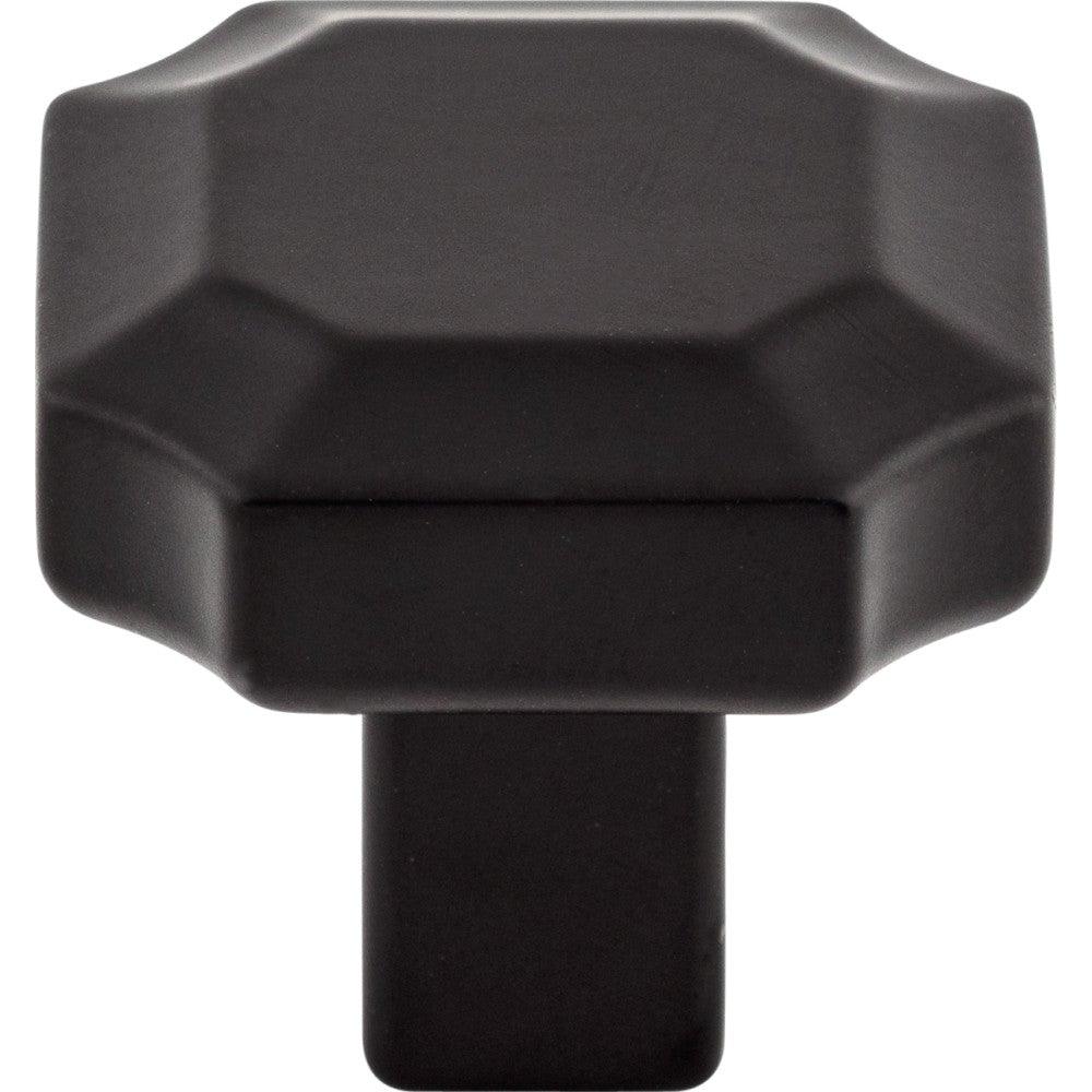 Davenport Knob by Top Knobs - Flat Black - New York Hardware