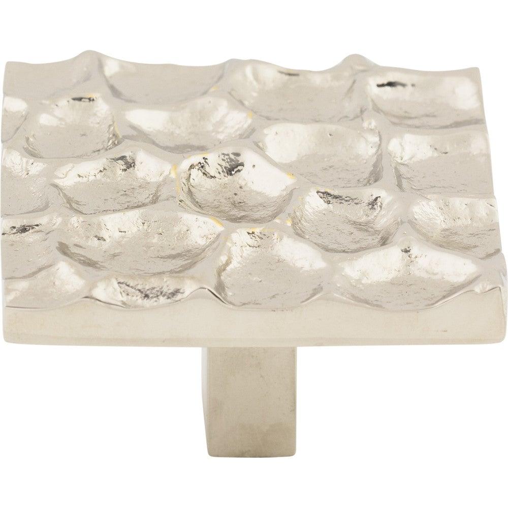 Cobblestone Square Knob by Top Knobs - Polished Nickel - New York Hardware
