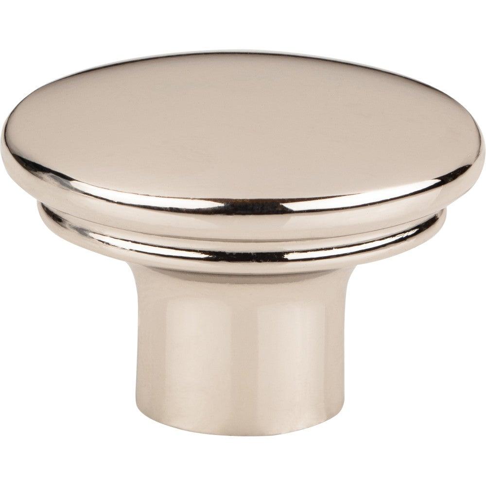 Julian Oval Knob by Top Knobs - Polished Nickel - New York Hardware