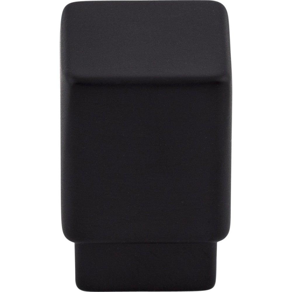 Tapered Squared Knob by Top Knobs - Flat Black - New York Hardware