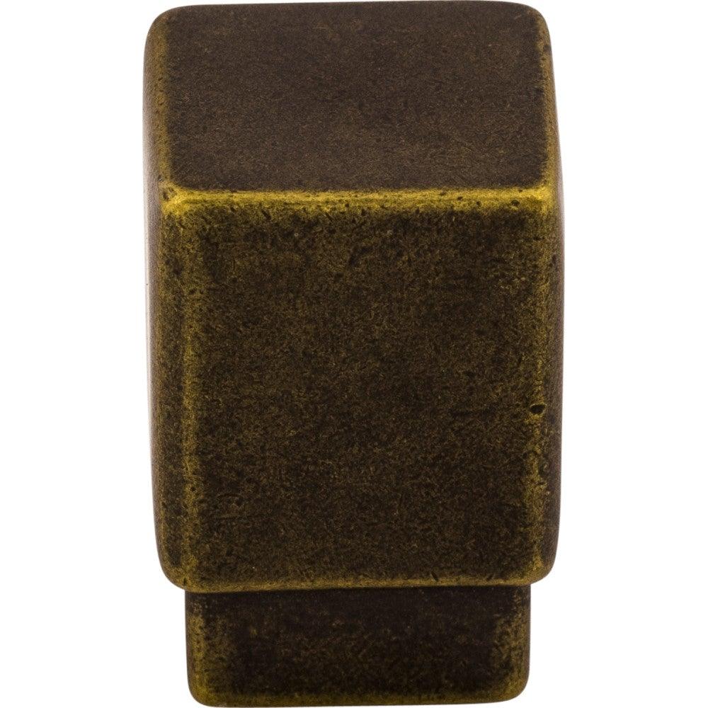 Tapered Squared Knob by Top Knobs - German Bronze - New York Hardware