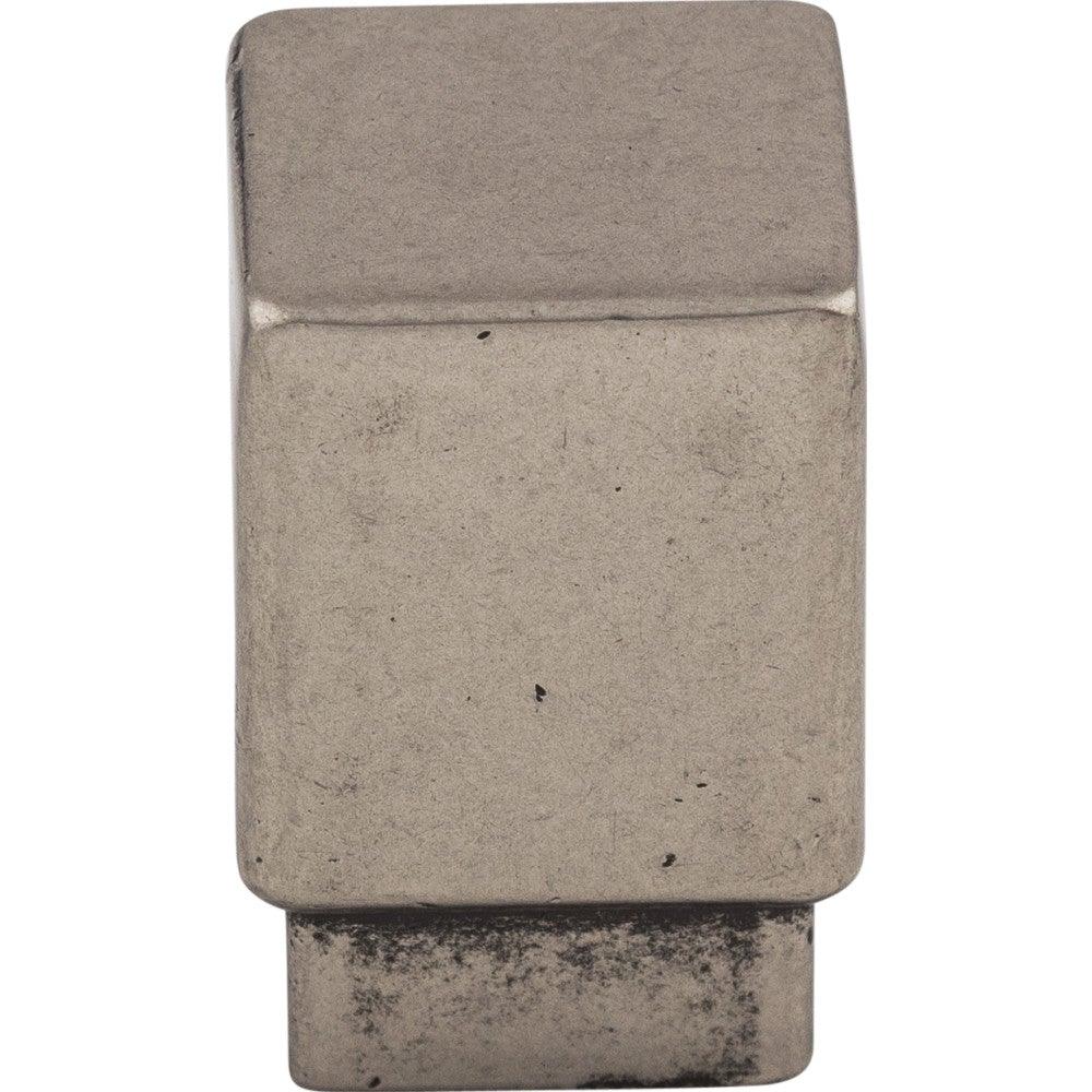 Tapered Squared Knob by Top Knobs - Pewter Antique - New York Hardware