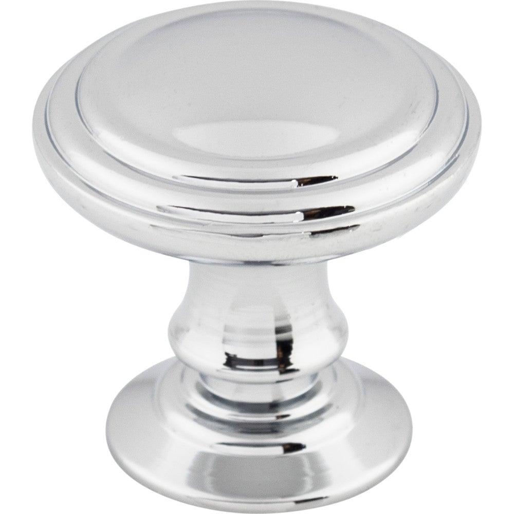 Reeded Knob by Top Knobs - Polished Chrome - New York Hardware