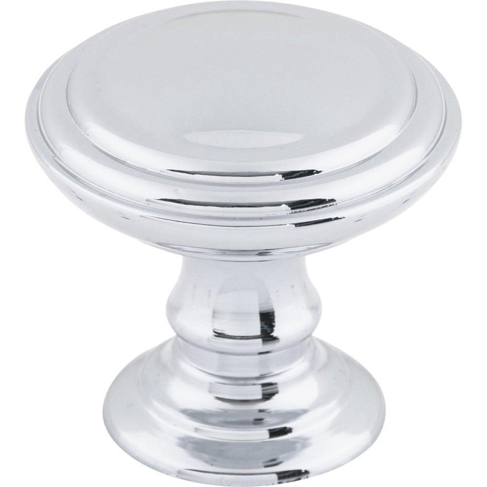 Reeded Knob by Top Knobs - Polished Chrome - New York Hardware