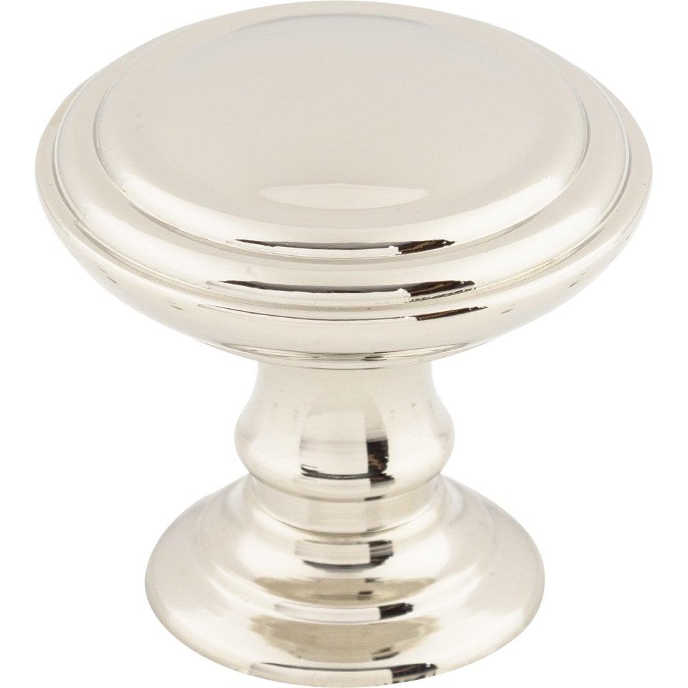Reeded Knob by Top Knobs - Polished Nickel - New York Hardware