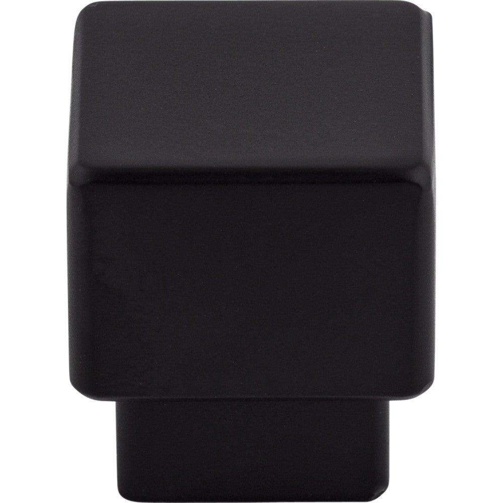 Tapered Squared Knob by Top Knobs - Flat Black - New York Hardware