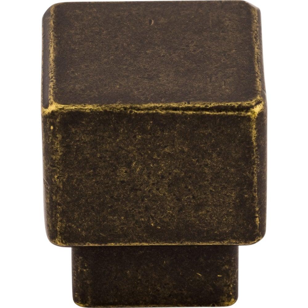 Tapered Squared Knob by Top Knobs - German Bronze - New York Hardware