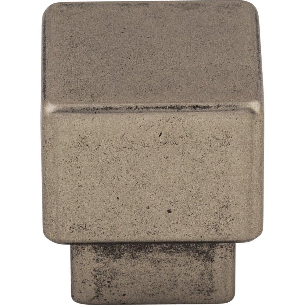 Tapered Squared Knob by Top Knobs - Pewter Antique - New York Hardware