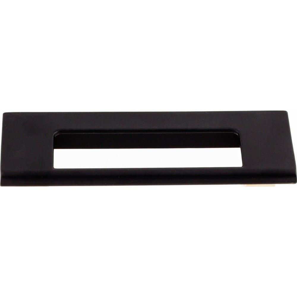 Europa Cut Out Tab Pull by Top Knobs - Flat Black - New York Hardware