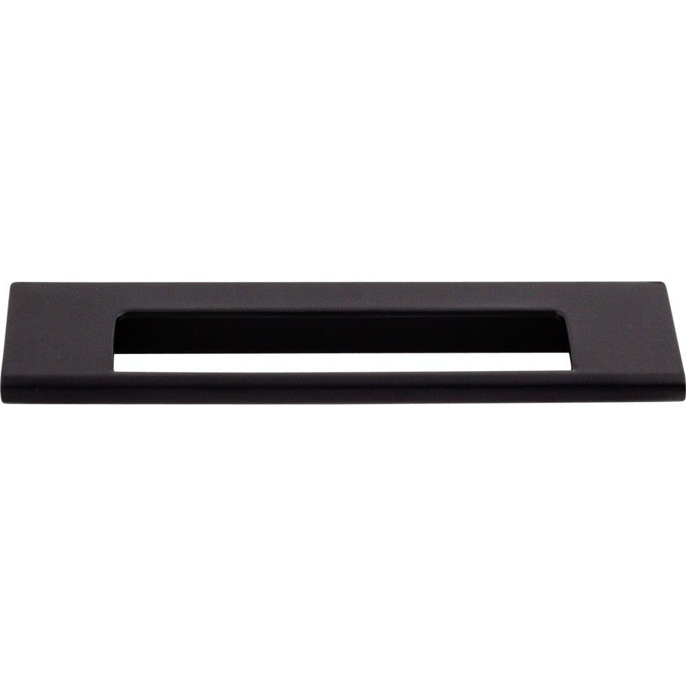 Europa Cut Out Tab Pull by Top Knobs - Flat Black - New York Hardware