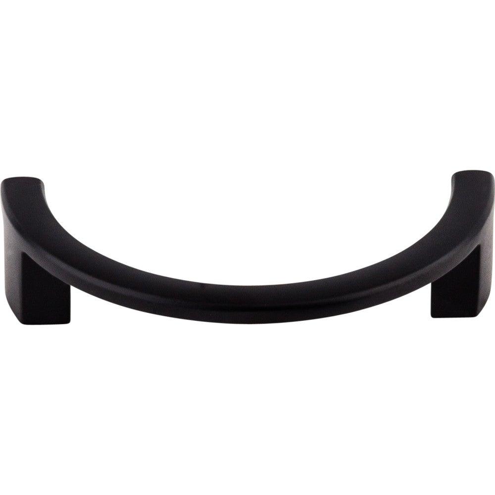 Half Circle Open  Pull by Top Knobs - Flat Black - New York Hardware