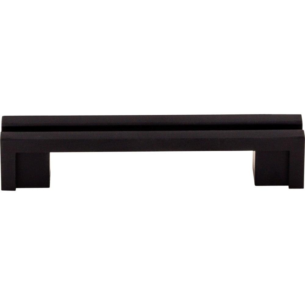 Flat Rail Pull by Top Knobs - Flat Rail Black - New York Hardware