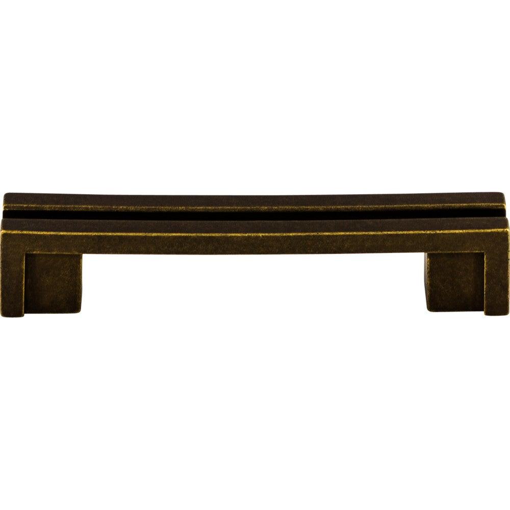 Flat Rail Pull by Top Knobs - German Bronze - New York Hardware