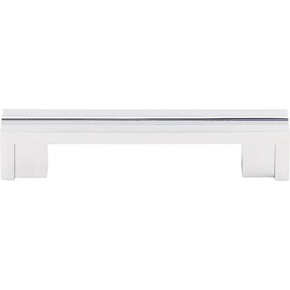 Flat Rail Pull by Top Knobs - Polished Chrome - New York Hardware