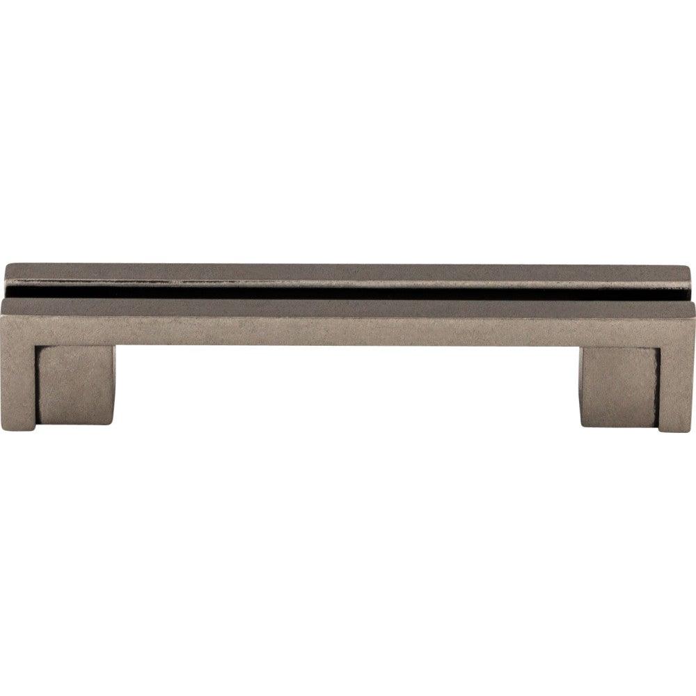 Flat Rail Pull by Top Knobs - Pewter Antique - New York Hardware