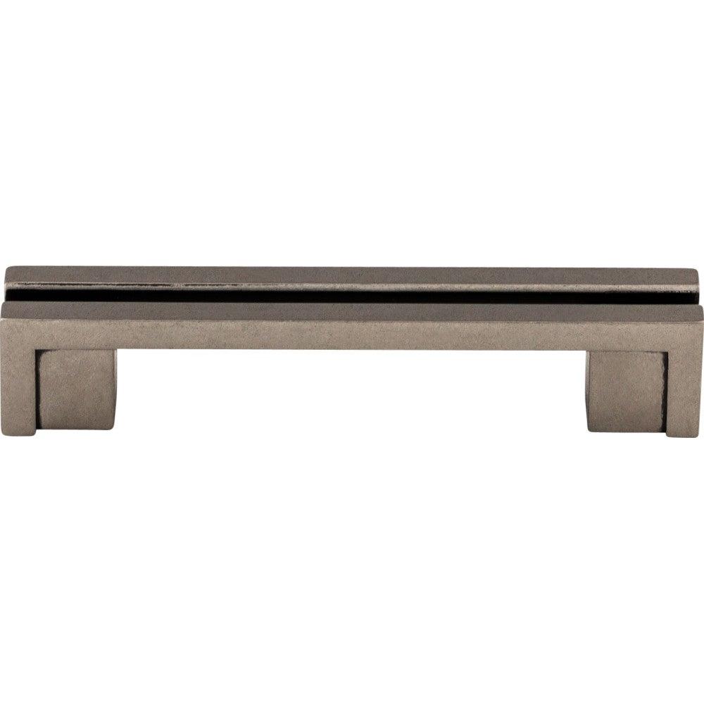 Flat Rail Pull by Top Knobs - Pewter Antique - New York Hardware