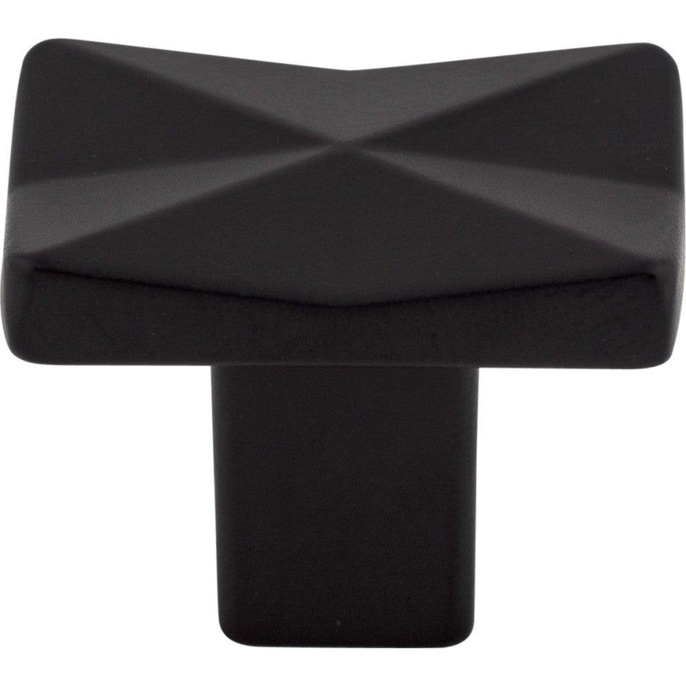 Quilted Knob by Top Knobs - Flat Black - New York Hardware