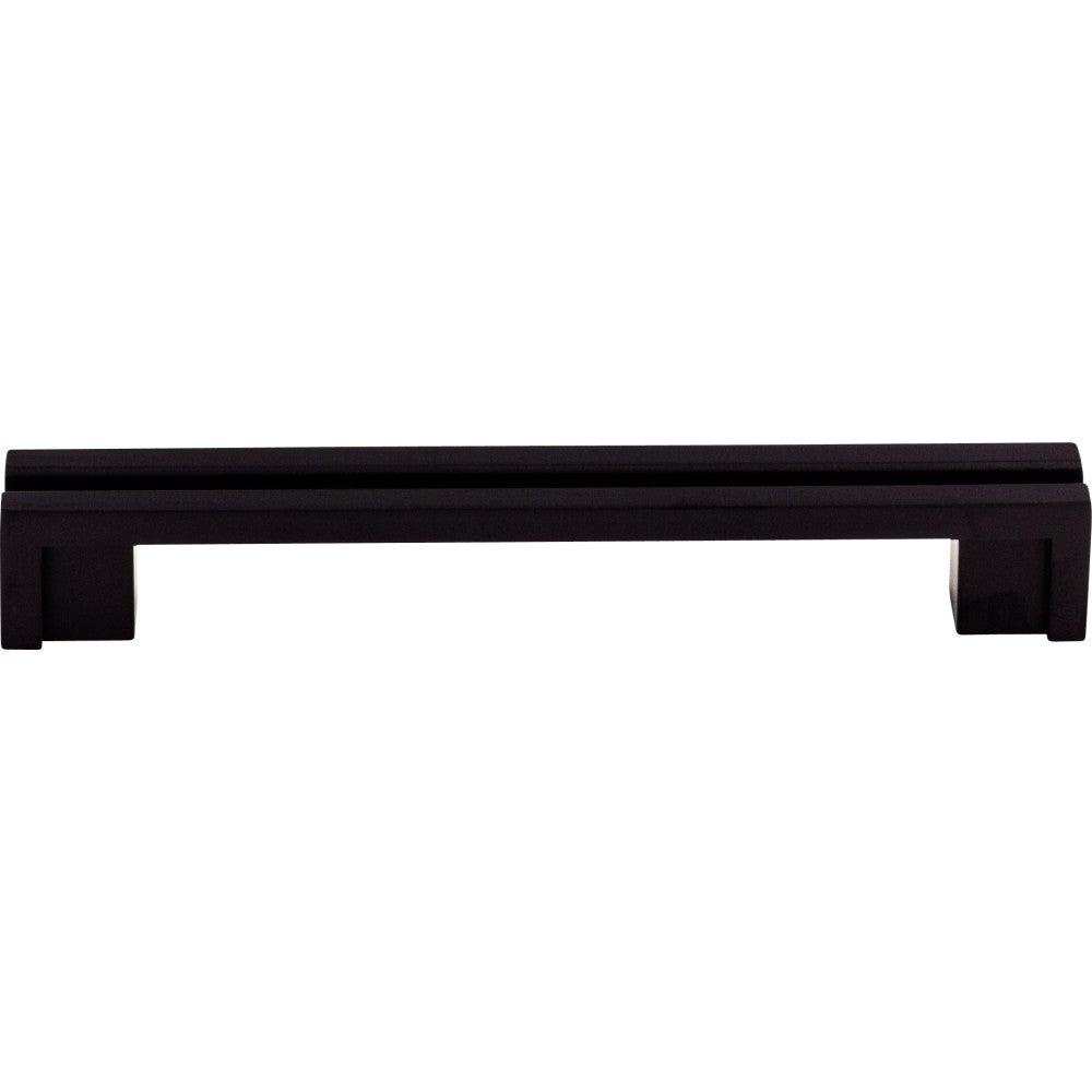 Flat Rail Pull by Top Knobs - Flat Rail Black - New York Hardware