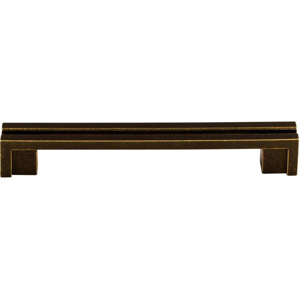 Flat Rail Pull by Top Knobs - German Bronze - New York Hardware