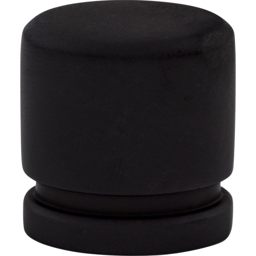 Oval Knob by Top Knobs - Flat Black - New York Hardware