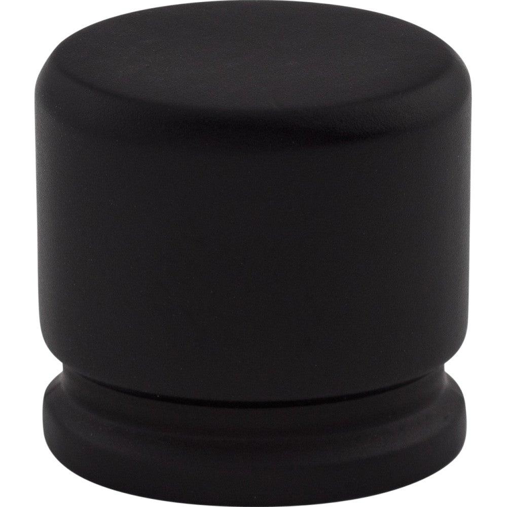 Oval Knob by Top Knobs - Flat Black - New York Hardware