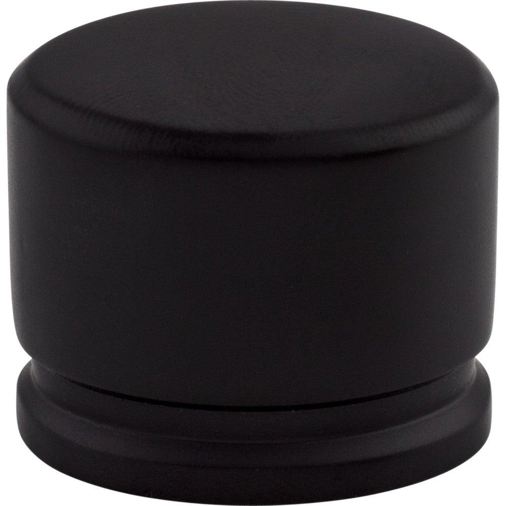 Oval Knob by Top Knobs - Flat Black - New York Hardware