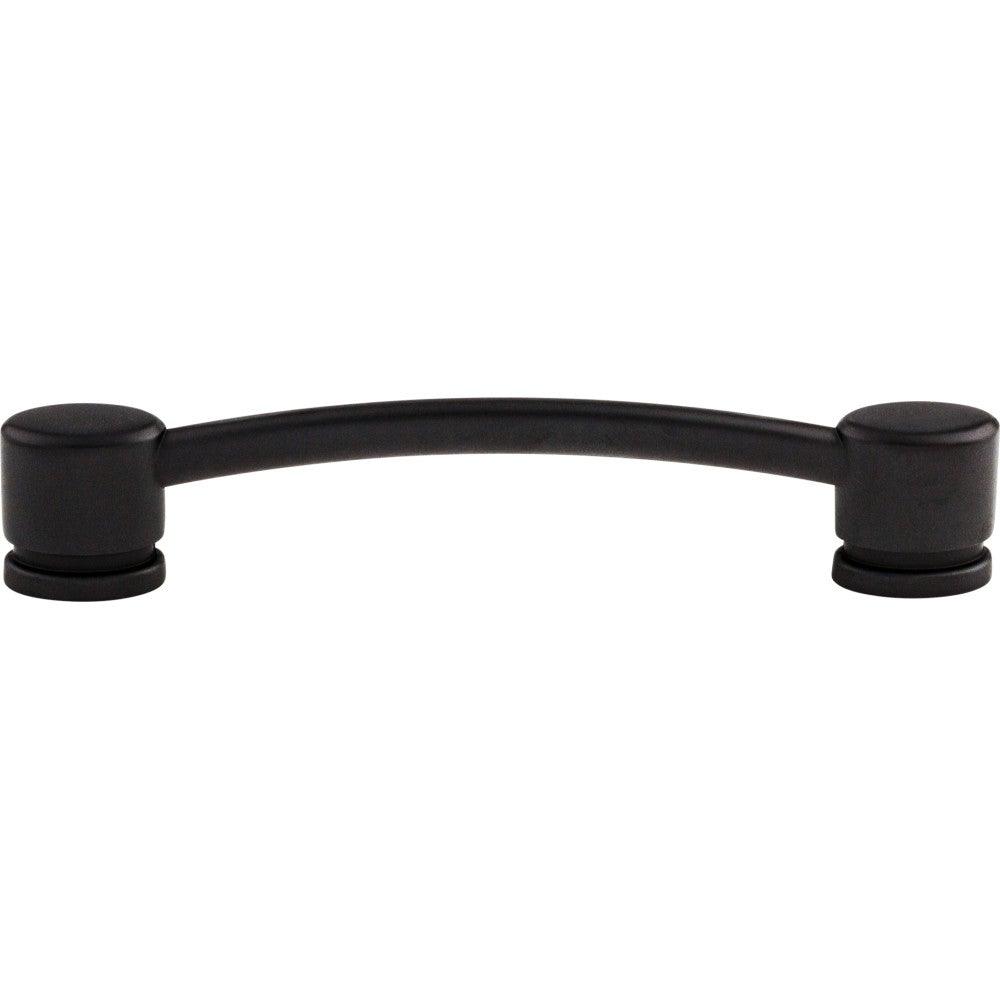 Oval Thin Pull by Top Knobs - Flat Black - New York Hardware