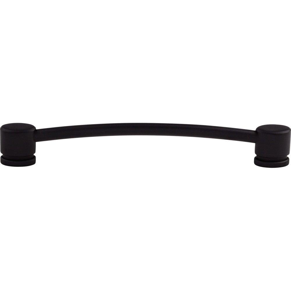 Oval Thin Pull by Top Knobs - Flat Black - New York Hardware