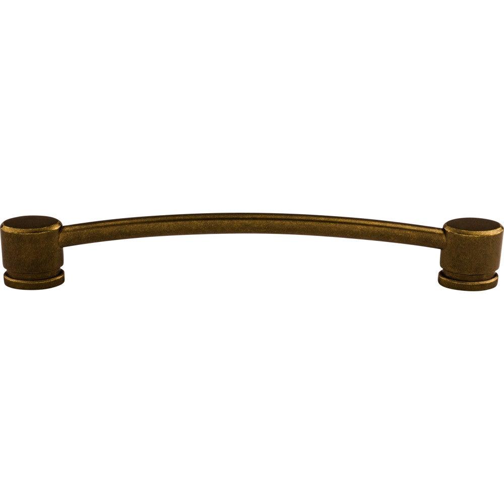 Oval Thin Pull by Top Knobs - German Bronze - New York Hardware