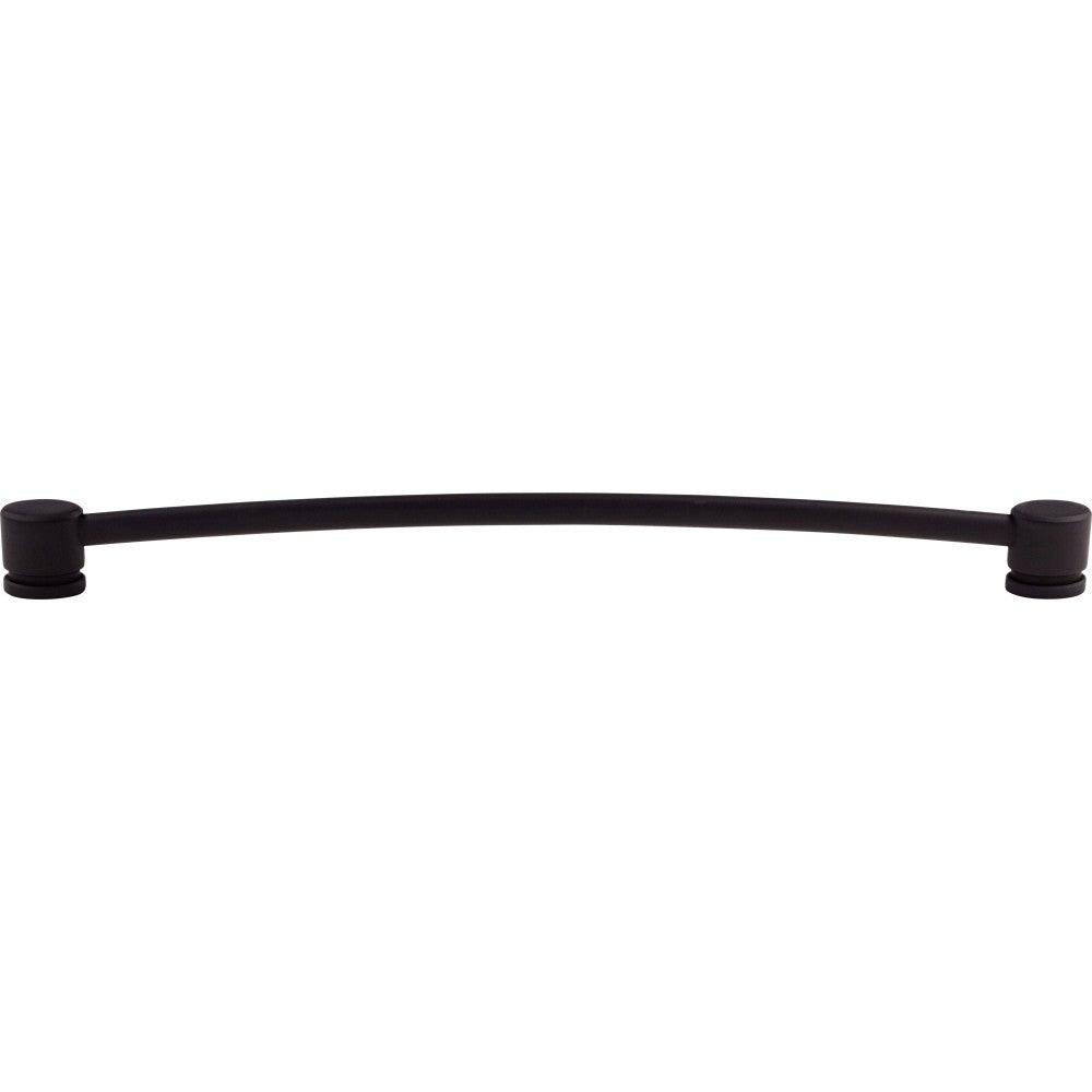 Oval Thin Pull by Top Knobs - Flat Black - New York Hardware