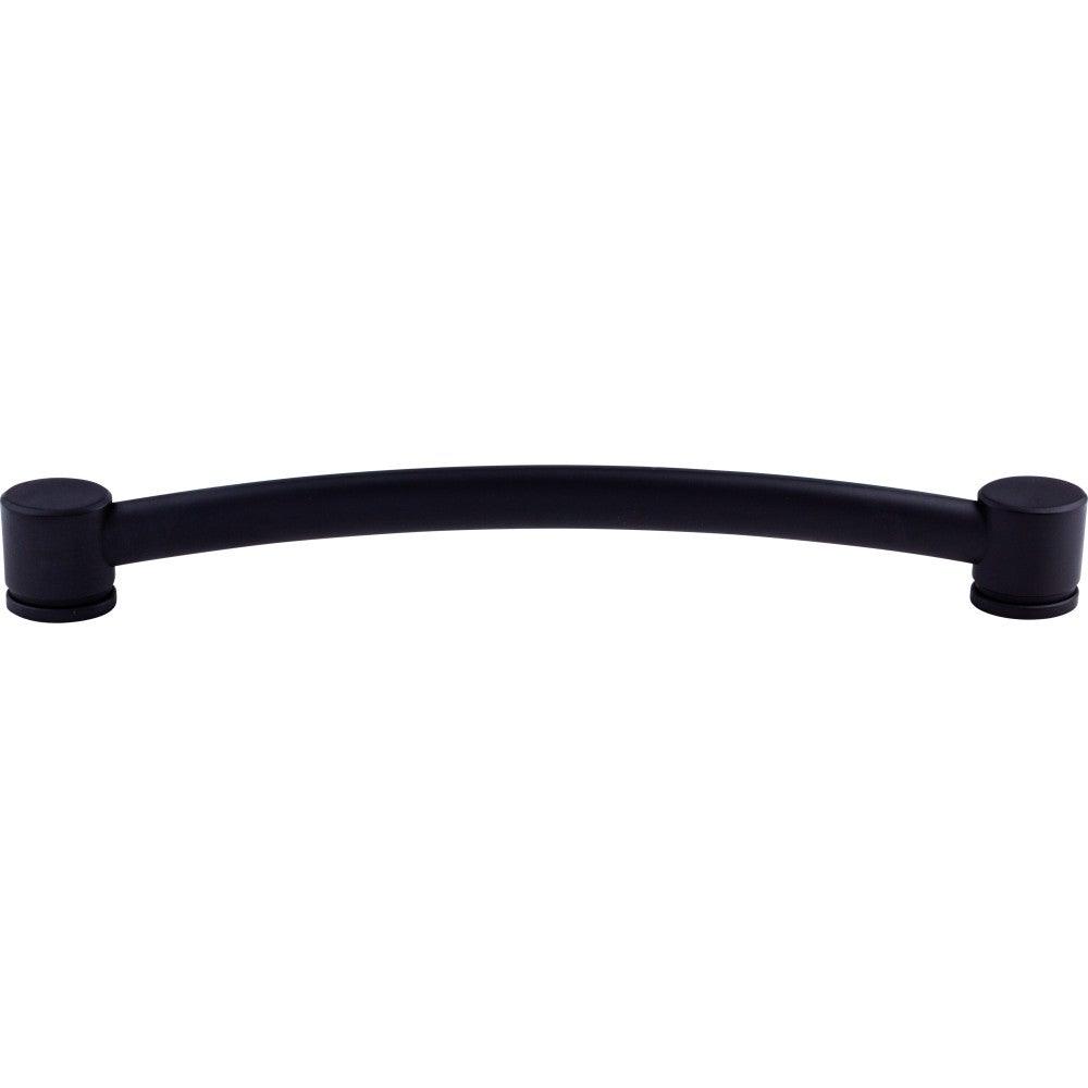 Oval Thin Appliance Pull by Top Knobs - Flat Black - New York Hardware