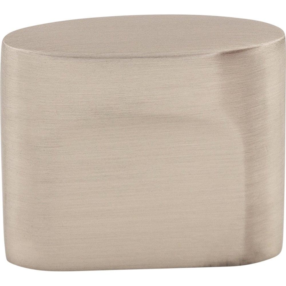 Oval Slot Knob by Top Knobs - Brushed Satin Nickel - New York Hardware