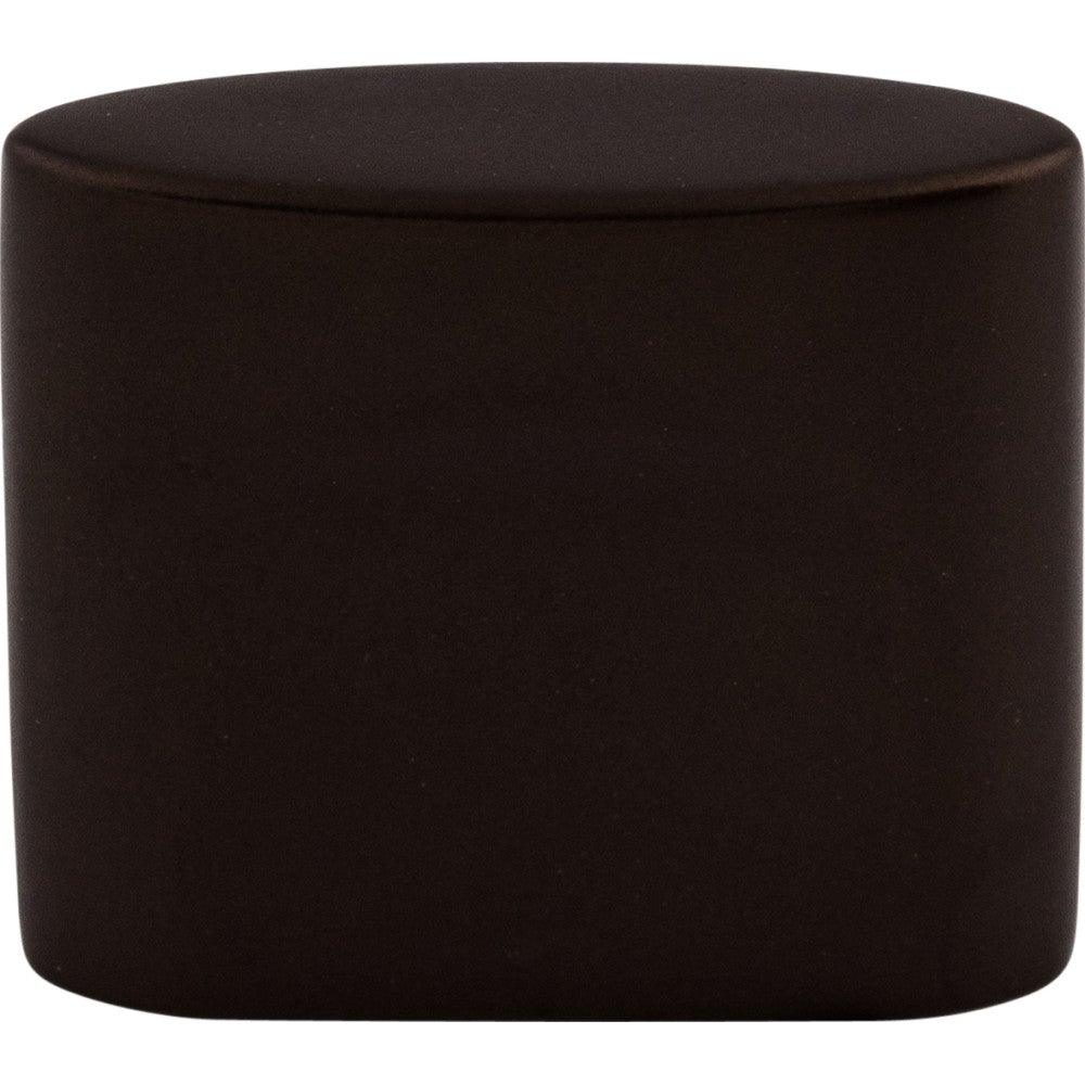 Oval Slot Knob by Top Knobs - Oil Rubbed Bronze - New York Hardware