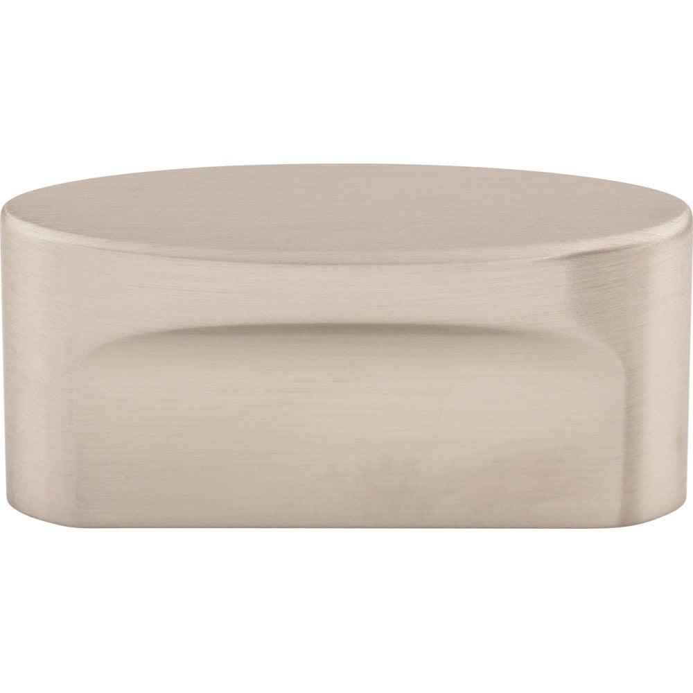 Oval Slot Knob by Top Knobs - Brushed Satin Nickel - New York Hardware