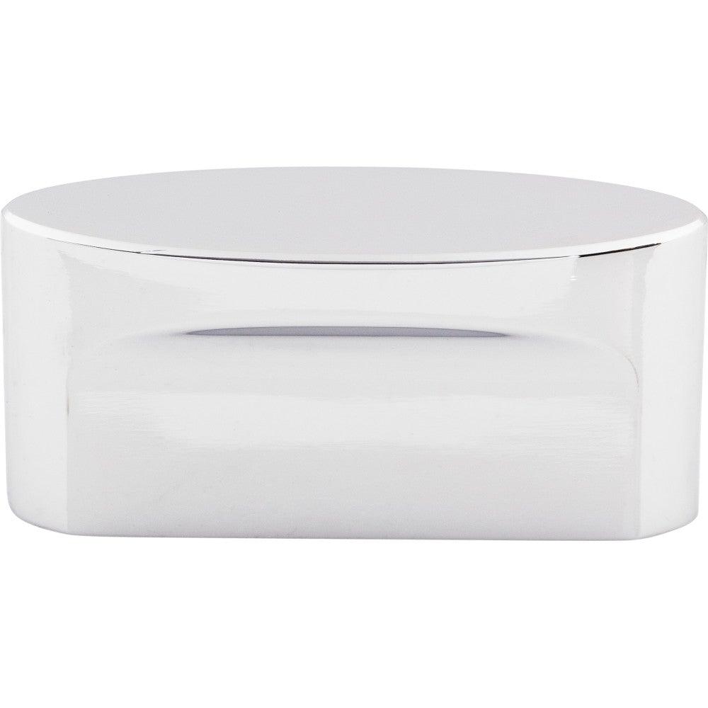 Oval Slot Knob by Top Knobs - Polished Chrome - New York Hardware