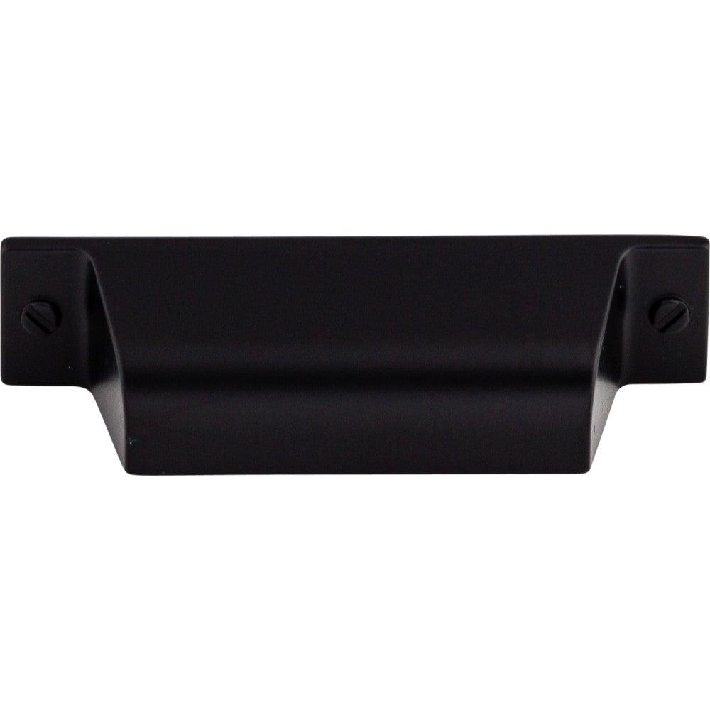 Channing Cup Pull by Top Knobs - Flat Black - New York Hardware