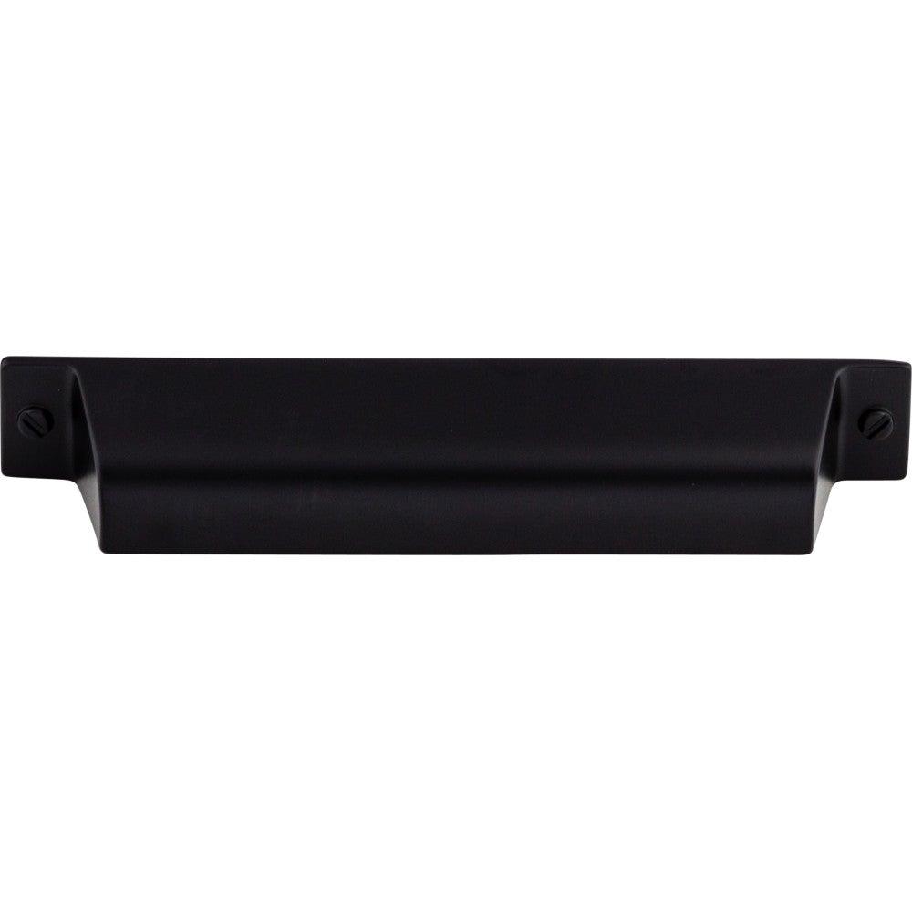 Channing Cup Pull by Top Knobs - Flat Black - New York Hardware
