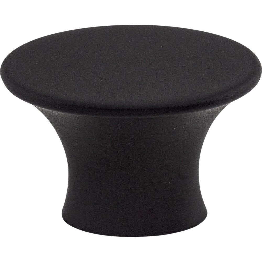 Edgewater Knob by Top Knobs - Flat Black - New York Hardware