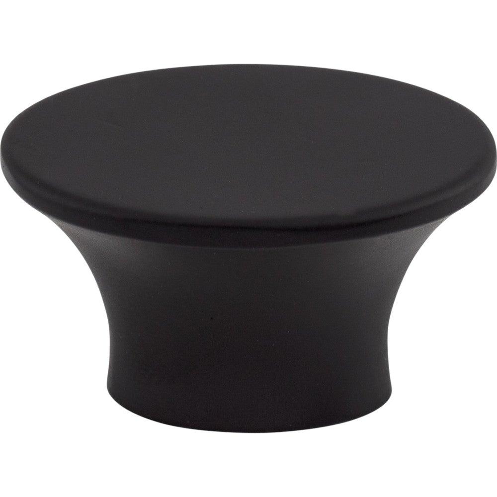 Edgewater Knob by Top Knobs - Flat Black - New York Hardware