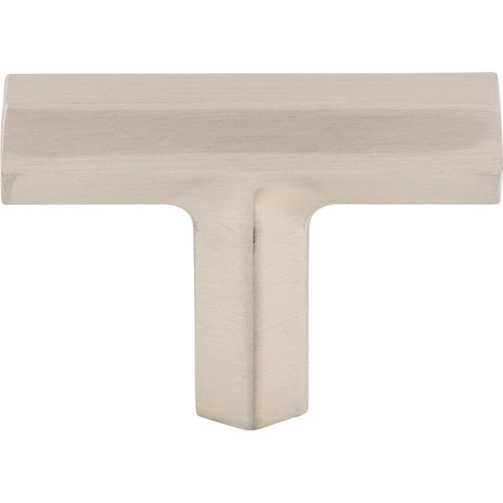 Lydia T Shaped Knob by Top Knobs - Brushed Satin Nickel - New York Hardware