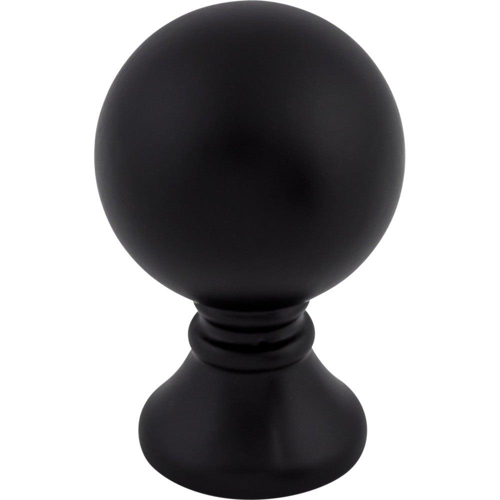 Kara Knob by Top Knobs - Flat Black - New York Hardware