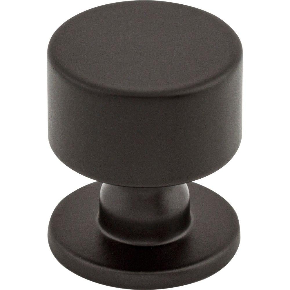 Lily Knob by Top Knobs - Flat Black - New York Hardware