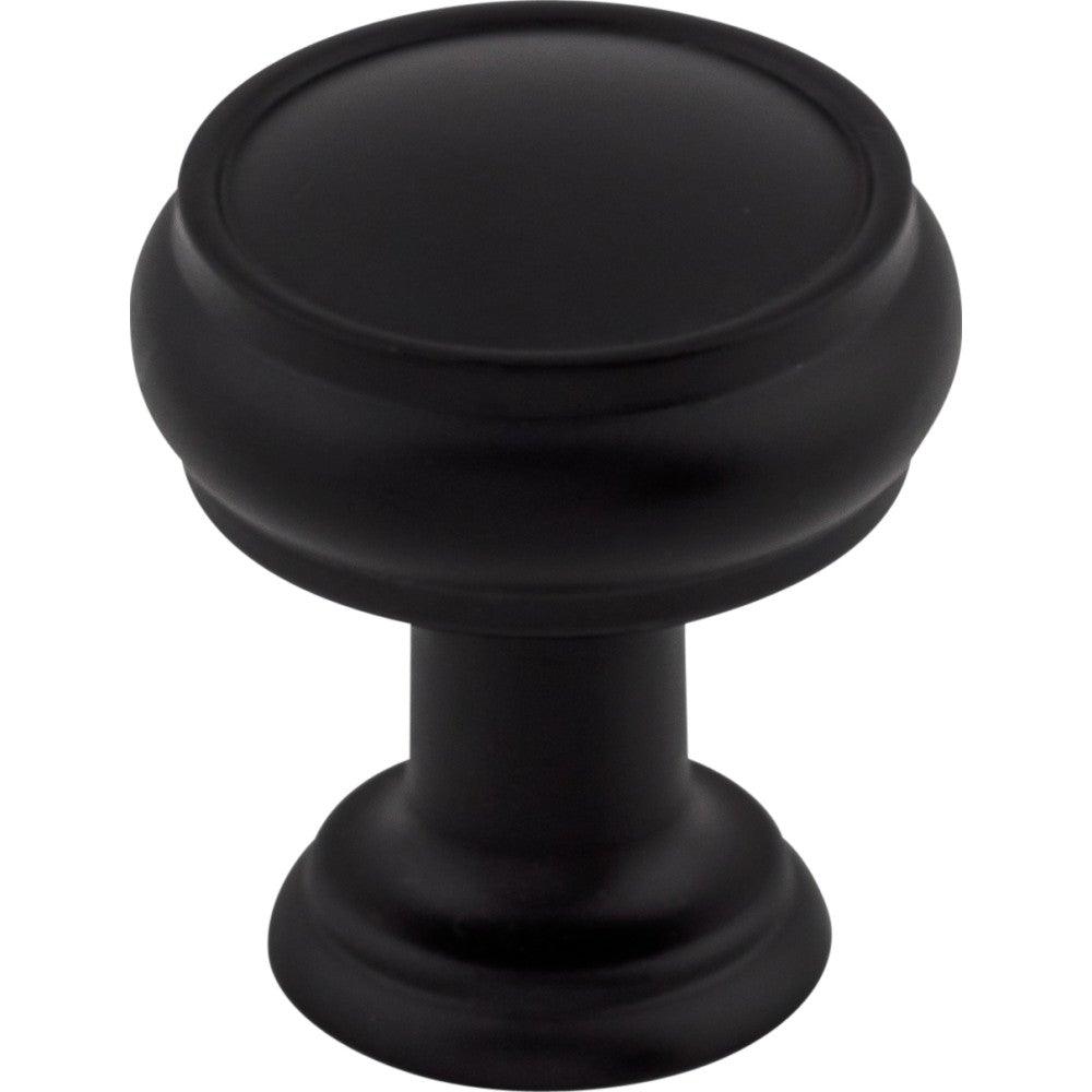 Eden Knob by Top Knobs - Flat Black - New York Hardware