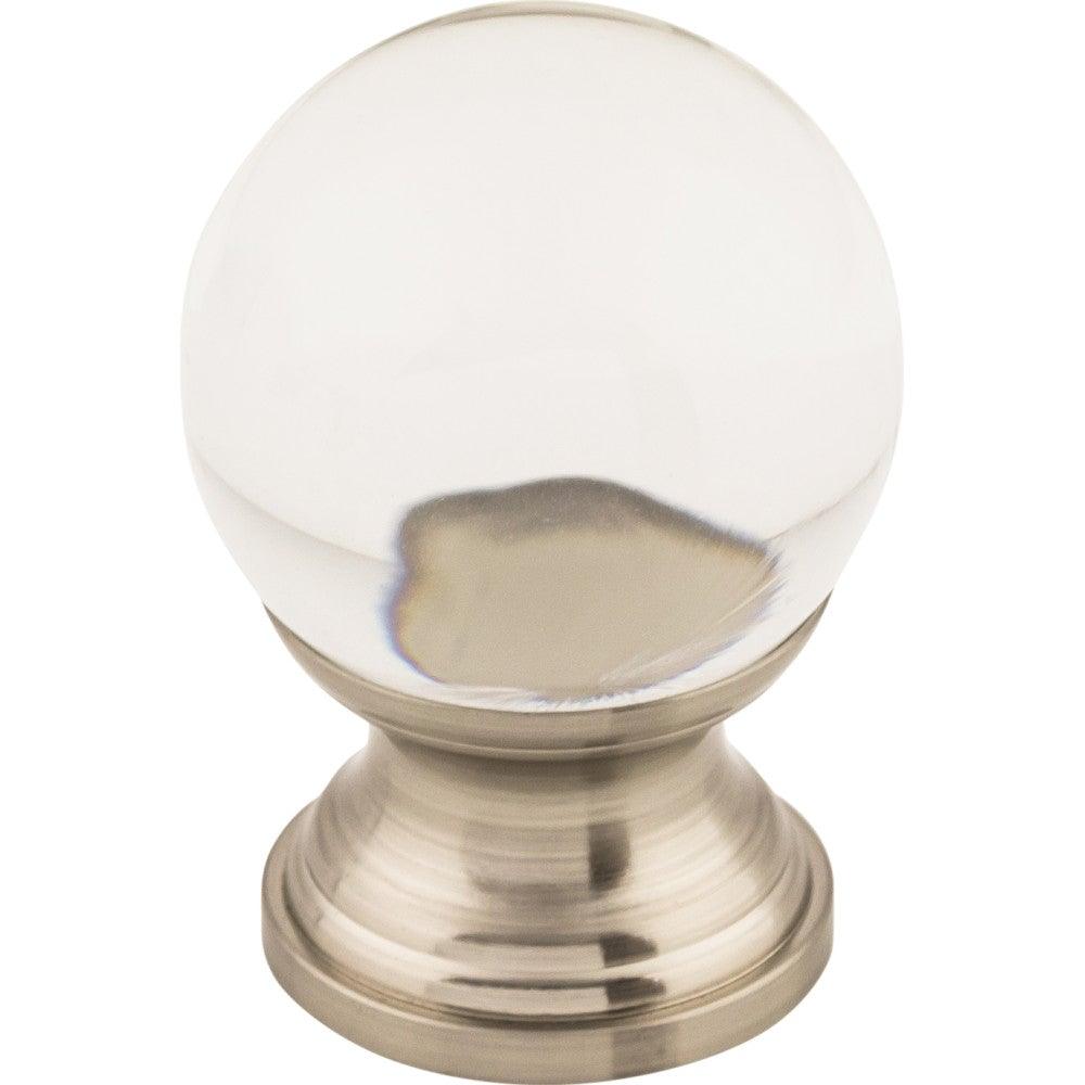 Clarity Knob by Top Knobs - Brushed Satin Nickel - New York Hardware